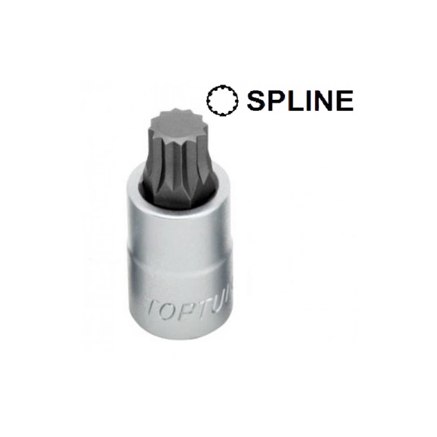 Торцева головка Toptul SPLINE M6 L55мм 1/2" (BCHA1606) - изображение 1