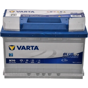 Акумулятор автомобільний Varta BlueDynamicEFB70AhЕв(-/+)(760EN) N70 (570500076) зображення 1