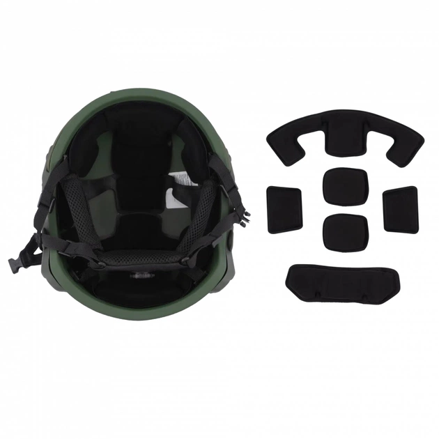 Шолом військовий Ukrainian Armor FAST Устраш 1.0, розмір M, зелений (FASTMRG) - зображення 10