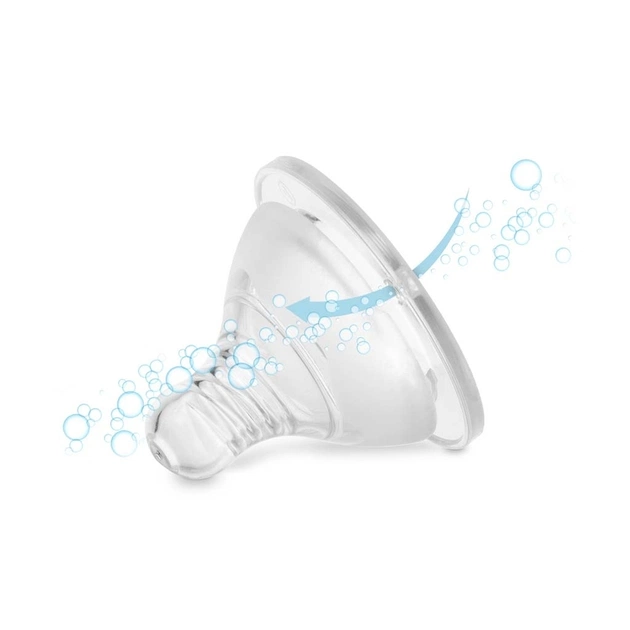 Соска Baboo силіконова, (2 шт), широке горлечко, повільний потік, 0+ міс (4-110) - picture 4