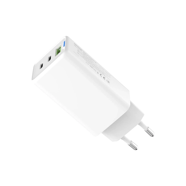 Зарядний пристрій ColorWay GaN Mini 65W PD Port PPS USB (USB-2C1A) white (CW-CHS058PD-WT) - picture 5