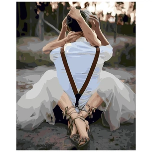 Картина по номерам Strateg Наречені в обіймах 40х50 см (SY6303) зображення 1