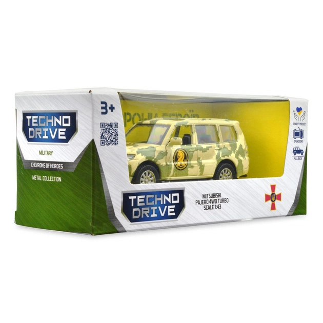 Машина TechnoDrive Автомодель серії Шеврони Героїв - Mitsubishi Pajero 4WD Tubro - 47 ОМБр (250361M) - picture 7
