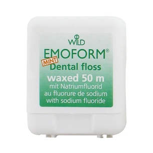 Зубна нитка Dr. Wild Emoform вощена з фторидом натрію і м'ятою 50 м (7611841138604) изображение 1
