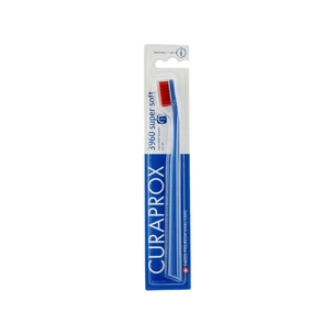 Зубна щітка Curaprox CS 3960 Super Soft Суперм'яка D 0.12 мм Синя з червоною щетиною (CS 3960-01) зображення 1
