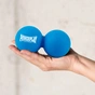 Масажний м'яч PowerPlay PP-4355 Silicone Lacrosse Peanut Ball (6.3х12.6см) Синій (PP-4355_Blue) - зменшене зображення 3