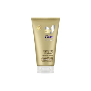Автозасмага Dove Body Love Summer Revived Крем-лосьйон для обличчя та тіла Від світлого до середнього 75 мл (8720181385995) зображення 1