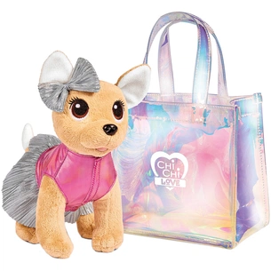 М'яка іграшка Chi Chi Love Чихуахуа Fashion Shimmer з голографічною сумочкою (5893432) зображення 1
