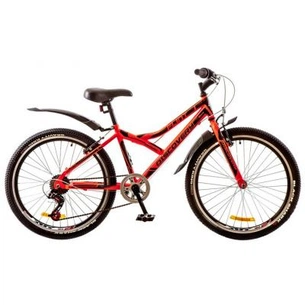 Велосипед Discovery 24" FLINT 14G Vbr 14" St червоно-чорний 2017 (OPS-DIS-24-062) зображення 1