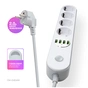 Мережевий фільтр живлення ColorWay CW-CHE44W, 4 розетки/4USB White 2M (CW-CHE44W) - зменшене зображення 10