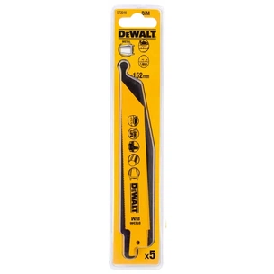 Полотно DeWALT для шабельних пилок, по металу, 152 мм, 18 TPI, 5 шт (DT2346) изображение 1