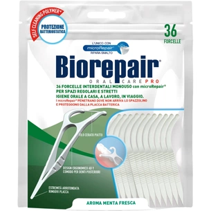 Флос-зубочистки Biorepair Насичені гідроксиапатитом 36 шт. (8017331060056) изображение 1