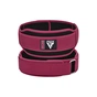 Атлетичний пояс RDX RX5 Double Belt неопреновий Pink XS (WBD-RX5P-XS) - зменшене зображення 1