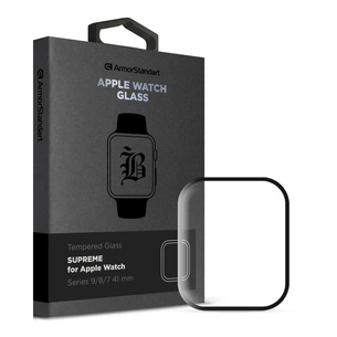 Скло захисне Armorstandart Supreme Black Icon Apple Watch Series 9/8/7 41 mm (ARM77080) зображення 1