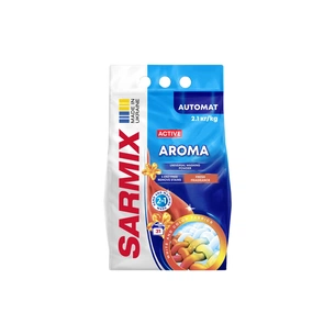 Пральний порошок Sarmix Active Aroma для всіх типів прання 2.1 кг (4820268104182) зображення 1