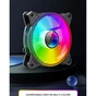 Кулер до корпусу Gamemax FN-12Rainbow-Q-Infinity - зменшене зображення 8