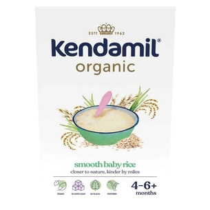 Дитяча каша Kendamil Organic Безмолочна рисова з 4-6 місяців 120 г (92000010) изображение 1