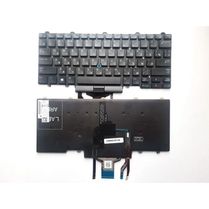 Клавіатура ноутбука Dell Latitude 14 5000/14 7000 черная без рамки c ТП подсв.RU (A43920) зображення 1