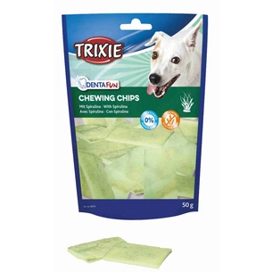 Ласощі для собак Trixie KauChips Light зі спіруліною 50 г (4011905026749) зображення 1
