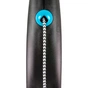 Повідець для собак Flexi Black Design М трос 5 м (блакитний) (4000498033432) - зменшене зображення 2