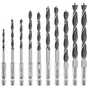 Набір свердл Einhell по дереву 10шт, 3-8мм, кейс (108733) - зменшене зображення 3