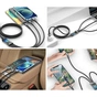 Дата кабель USB 2.0 AM to Lightning + Micro 5P + USB-C 1.2m 100W nylon black XoKo (SC-3100) - уменьшенное изображение 10