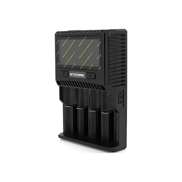 Зарядний пристрій для акумуляторів Nitecore SC4 (4 channels, LCD, Li-ion, Ni-MH, Ni-Cd, AA(R6), ААA(R03), AAAA, С(R14), 3A) (NITD4LCDSC4) - зображення 1