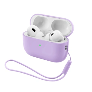 Чехол для наушников Armorstandart Silicone Case with straps For Apple AirPods Pro 3 Pink Purple (ARM91284) изображение 1