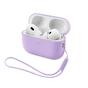 Чехол для наушников Armorstandart Silicone Case with straps For Apple AirPods Pro 3 Pink Purple (ARM91284) - уменьшенное изображение 1