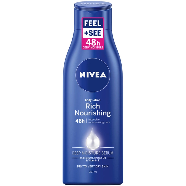Молочко для тіла Nivea Глибоке живлення 250 мл (4005808246236) - изображение 1