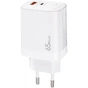 Зарядний пристрій XoKo 1xUSB-C PD65W + 1xUSB QC3.0 GaN white (XK-QC-620) - зменшене зображення 7
