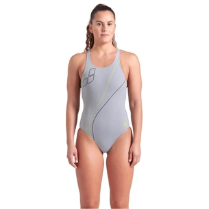 Купальник Arena Trail Swimsuit V Back 009022-520 Сірий 38 (3468337535959) зображення 1