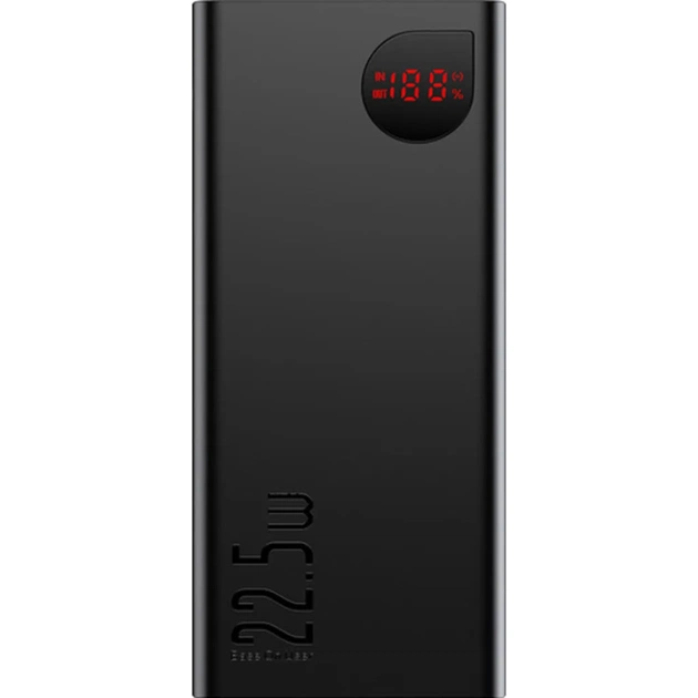 Батарея універсальна Baseus Adaman Metal Digital Display Quick Charge 20000mAh 22.5W (PPAD070101) - зображення 1