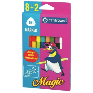 Фломастери Centropen 2549 Magic, 10шт (8 colors+ 2 erasers) (2549/10) изображение 1