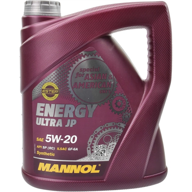 Моторна олива Mannol ENERGY ULTRA JP 5W-20 4л (MN7906-4) - изображение 1