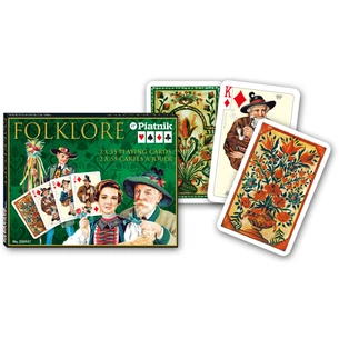 Гральні карти Piatnik Фольклор, 2 колоди х 55 карт (PT-216947) зображення 1