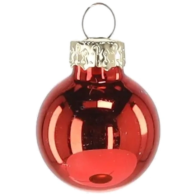 Ялинкова іграшка Chomik скляні кульки 24 шт, 2,5 см, червоні (5900779882126_3) - picture 3