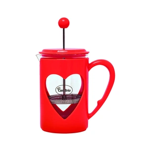 Френч-прес Con Brio Серце 600 мл Червоний (CB-5660-red) зображення 1