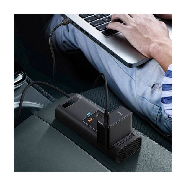 Автомобільний інвертор 12V/220V 150W In-car Inverter, USB, Type-C, 0.4m Baseus (CRNBQ-A01) - зображення 12