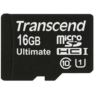 Карта пам'яті Transcend 16Gb microSDHC Class 10 UHS-I Ultimate 600x (TS16GUSDHC10U1) зображення 1