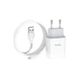 Зарядний пристрій HOCO C73A Glorious 2xUSB + cable USB to Lightning White (6931474713056) - зменшене зображення 3