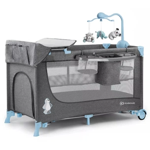 Ліжечко Kinderkraft манеж з пеленатором Joy Blue (5902533911288) зображення 1
