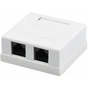 Комп'ютерна розетка RJ45x2 UTP cat.5e Kingda (KD-WP6035-C5e) - зменшене зображення 1