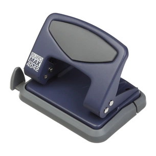 Діркопробивач Buromax металевий MORANDI STYLE, до 25 аркушів, 115 х 96 х 89 мм, синій (BM.4042-02) зображення 1