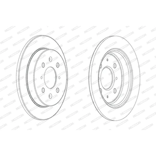 Гальмівний диск FERODO DDF2244C зображення 1