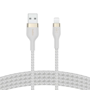 Дата кабель USB 2.0 AM to Lightning 1.0m white Belkin (CAA010BT1MWH) picture 1