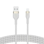 Дата кабель USB 2.0 AM to Lightning 1.0m white Belkin (CAA010BT1MWH) - preview 1