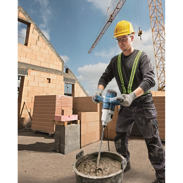 Міксер будівельний Bosch GRW 140, 1400Вт, 480-750об/хв, М14, 4.2кг (0.601.1C4.020) - picture 4