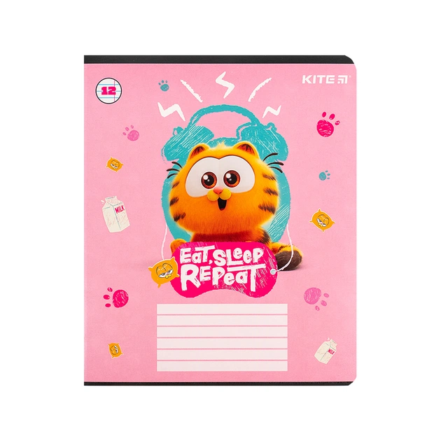 Зошит Kite Garfield, 12 аркушів, лінія (GF24-234) - picture 3