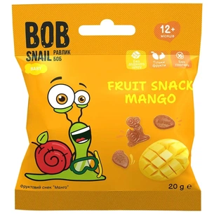 Детские снеки Bob Snail фруктовые манго 20 г (1740855) изображение 1